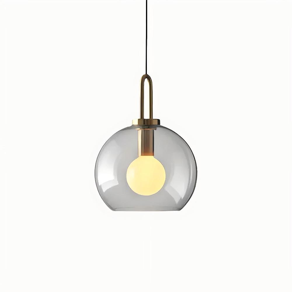 Hailie Moderne Rond Verre Suspensions Chambre à Coucher Salon Couloir