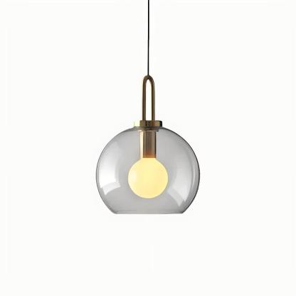 Hailie Moderne Rond Verre Suspensions Chambre à Coucher Salon Couloir