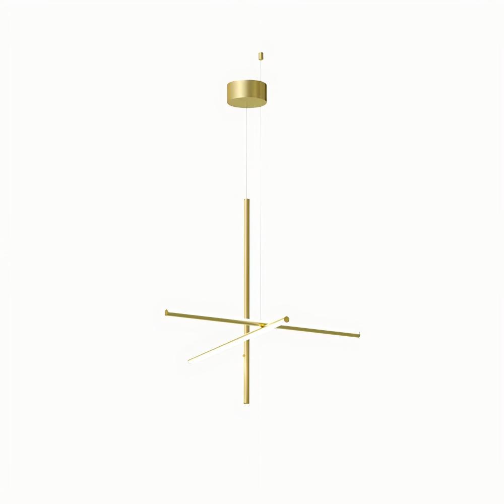 Valentina Minimalisme Métal Or Noir Suspensions Chambre à Coucher Salon