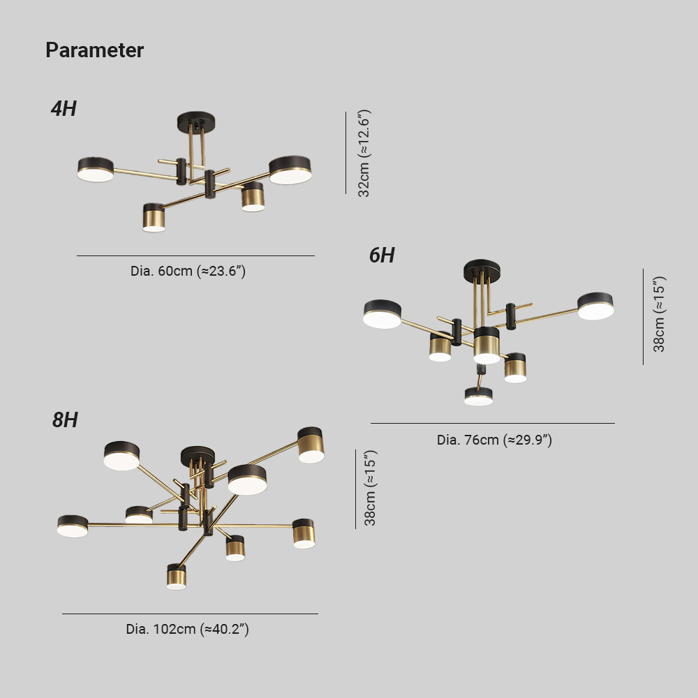 Valentina Moderne Or Noir Métal Acrylique Applique Murale Chambre à Coucher Salon