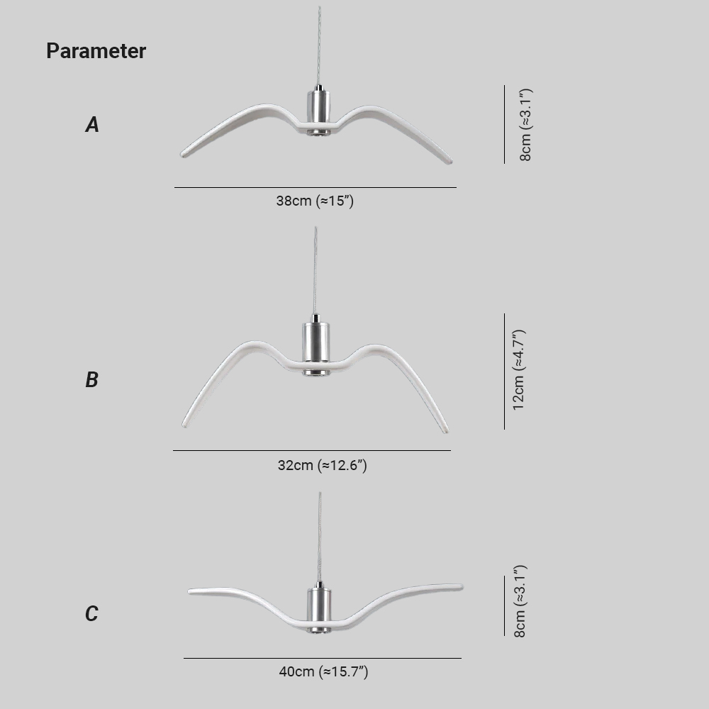 Orr Inhabituel Métal Résine Suspensions Chambre à Coucher Salon