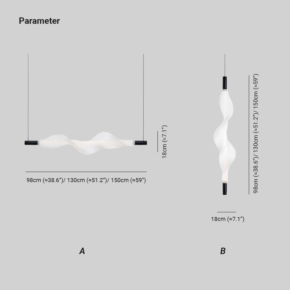 Edge Modern Unusual Fiber Pendant Light Shades Living Dining Room