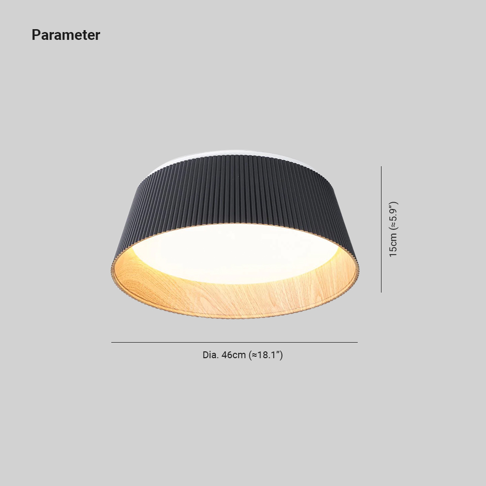 Ozawa Modern Minimalism Round Metal Ceiling Light Bedroom Hallway