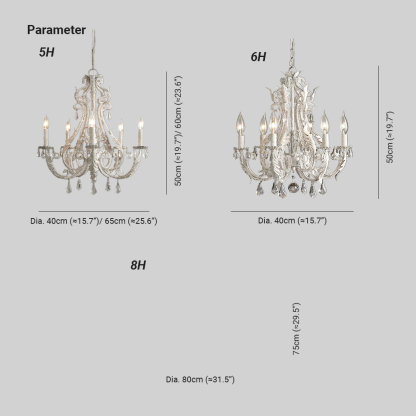 Marilyn Vintage Luxury Crystal Candle Holder Chandelier Living Room Bedroom