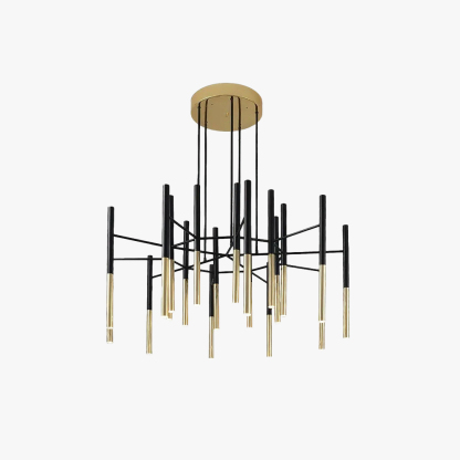 Marilyn Modern Tubular Metal Chandelier Living Room Hallway Bedroom
