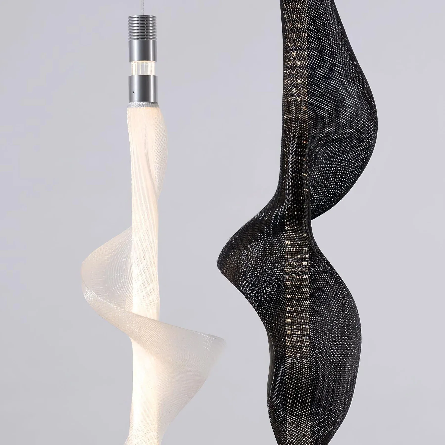 Edge Modern Unusual Fiber Pendant Light Shades Living Dining Room