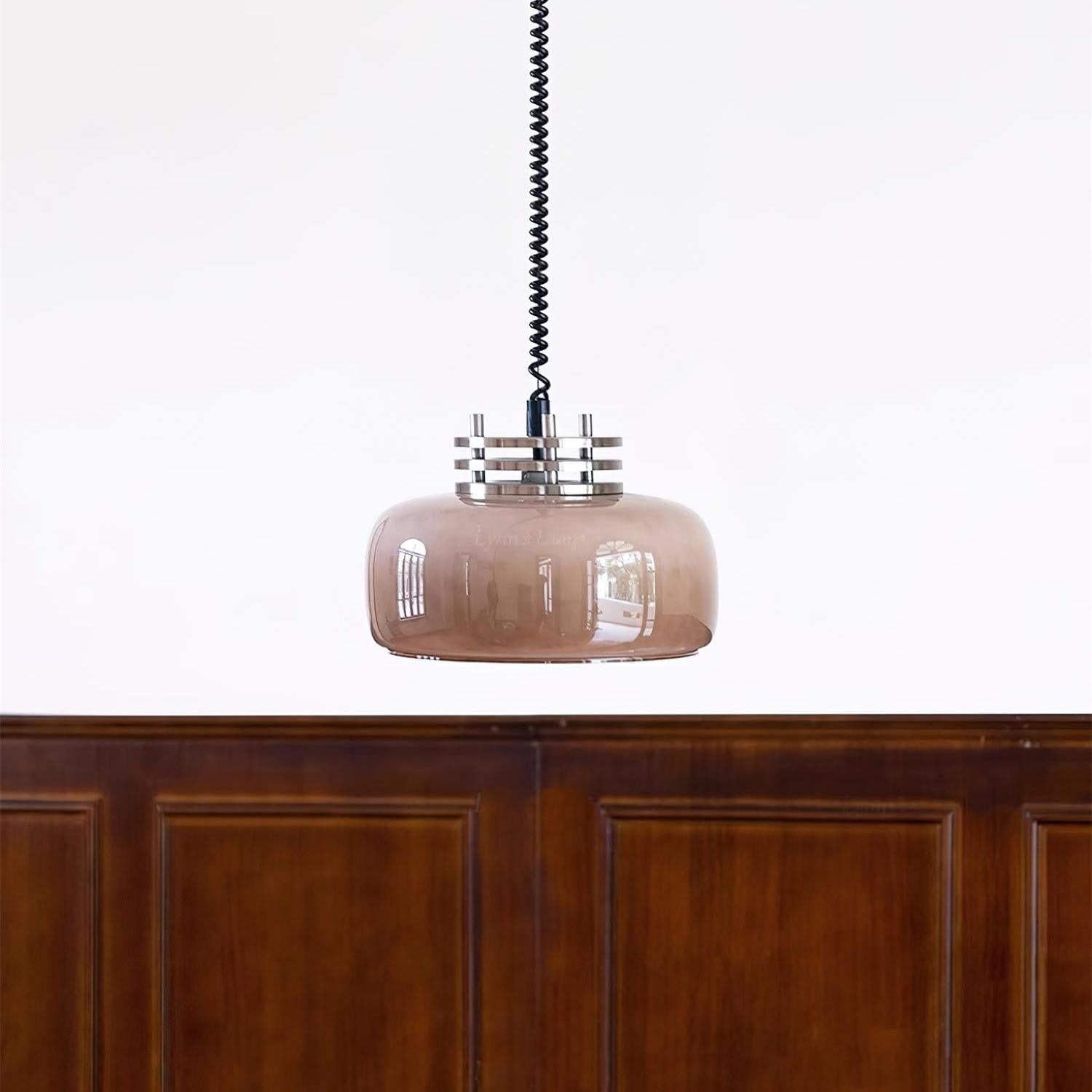 Verona Umber Glass Pendant Lamp