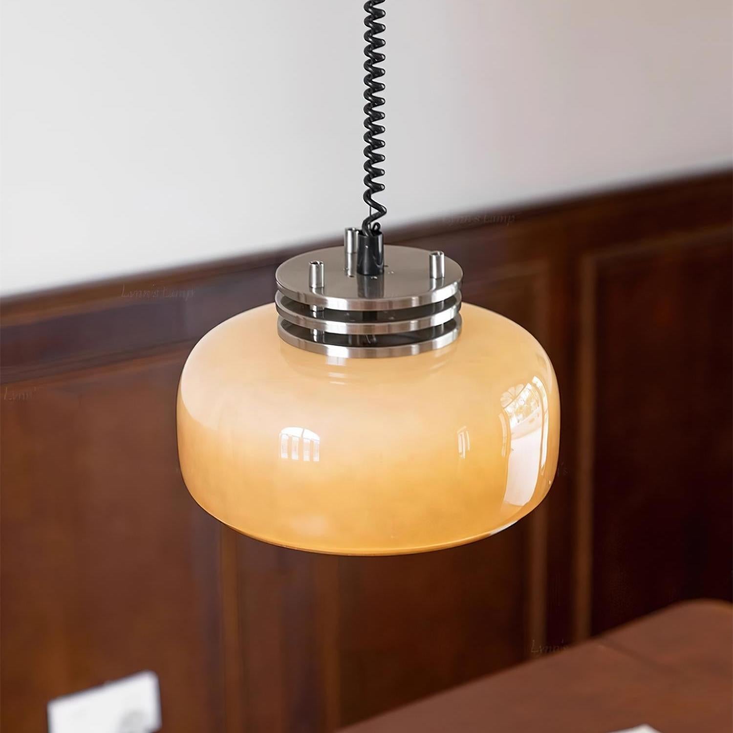 Verona Umber Glass Pendant Lamp