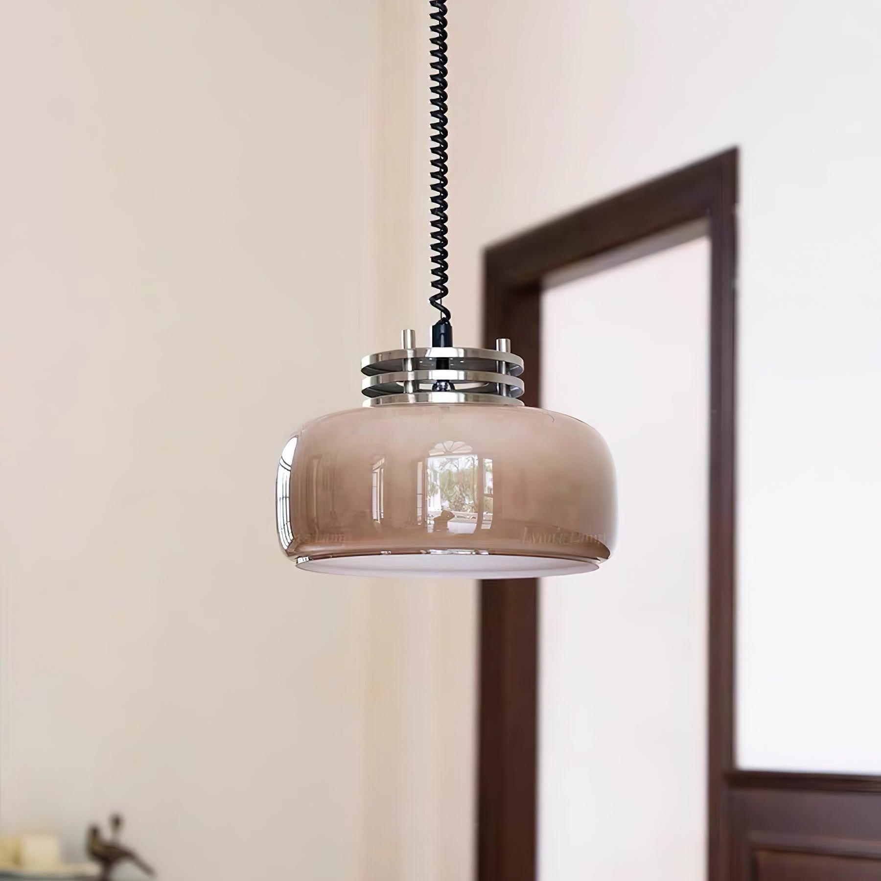 Verona Umber Glass Pendant Lamp
