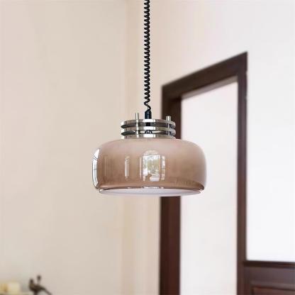 Verona Umber Glass Pendant Lamp