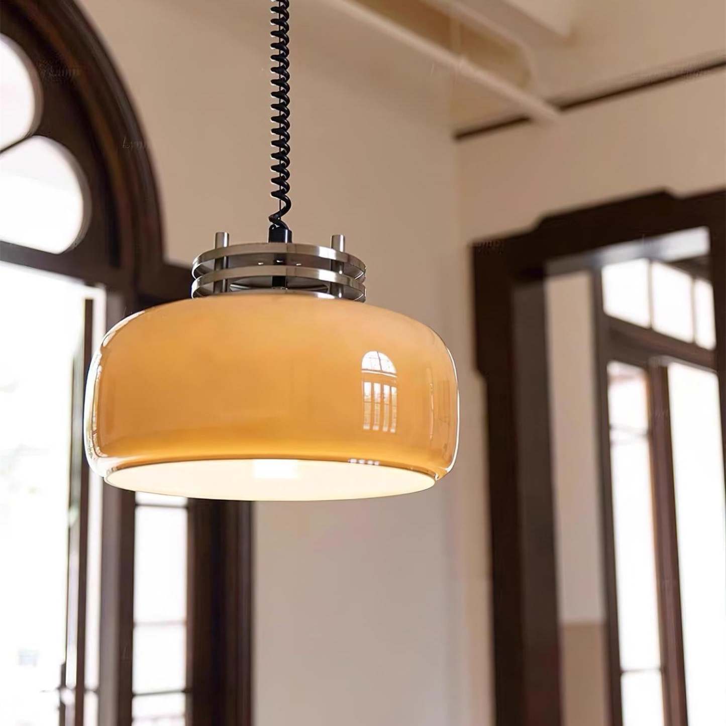 Verona Umber Glass Pendant Lamp