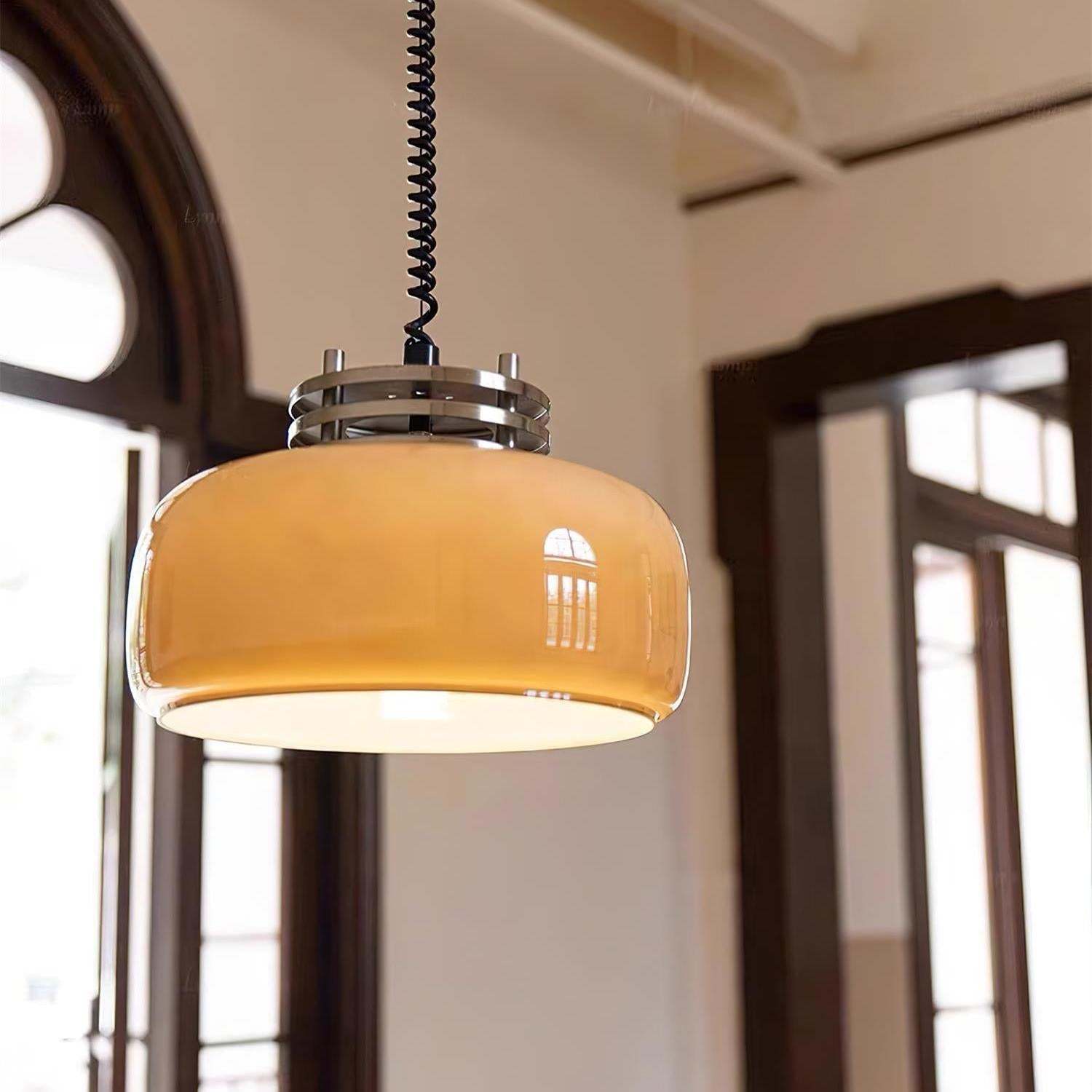 Verona Umber Glass Pendant Lamp