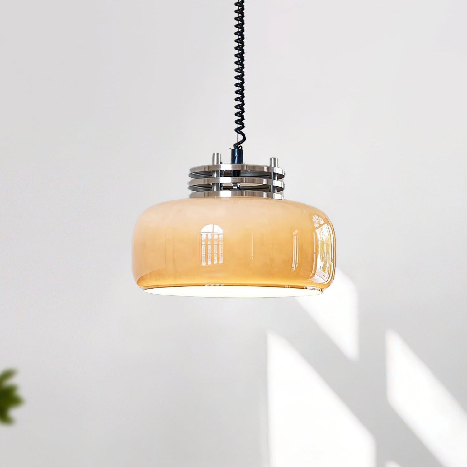 Verona Umber Glass Pendant Lamp