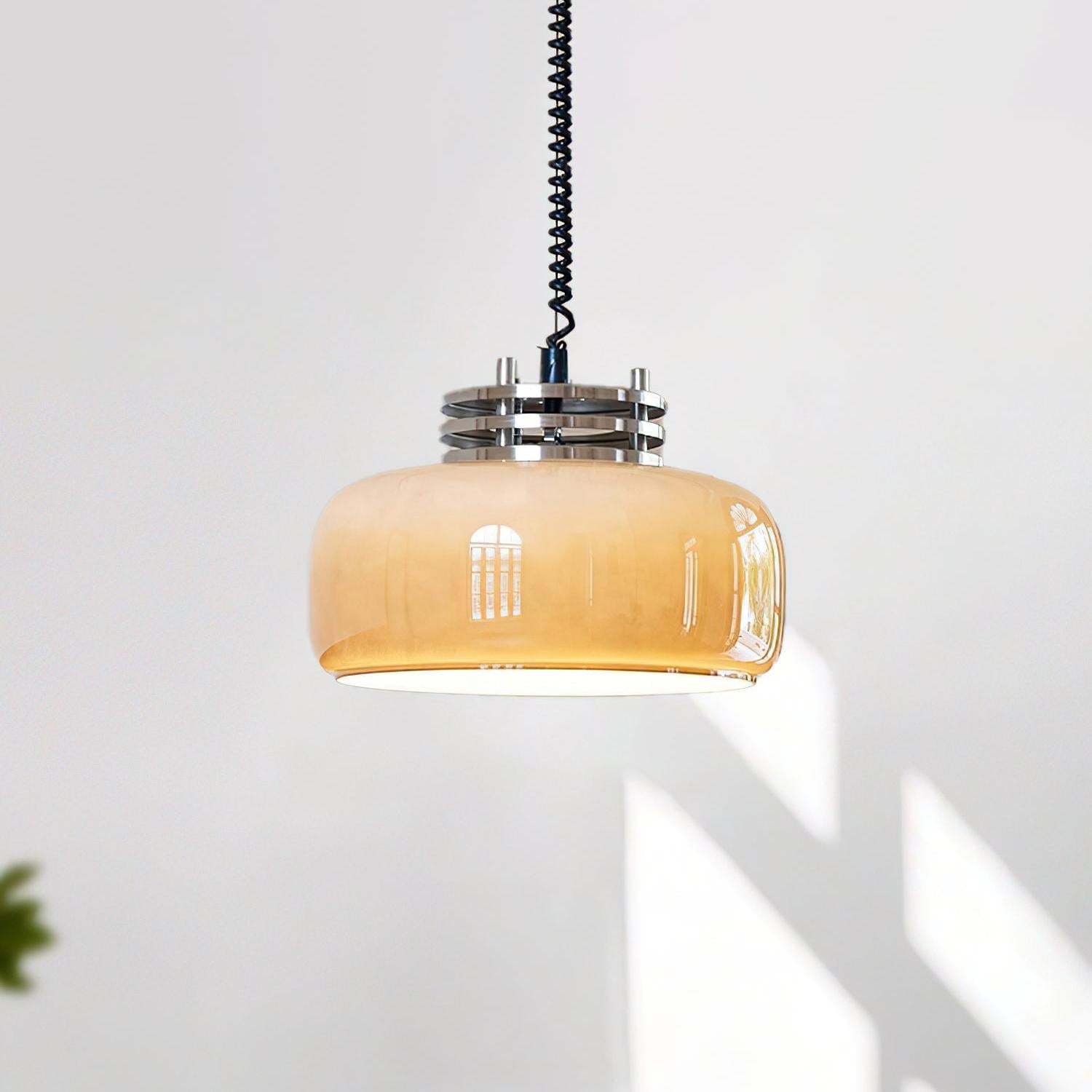 Verona Umber Glass Pendant Lamp