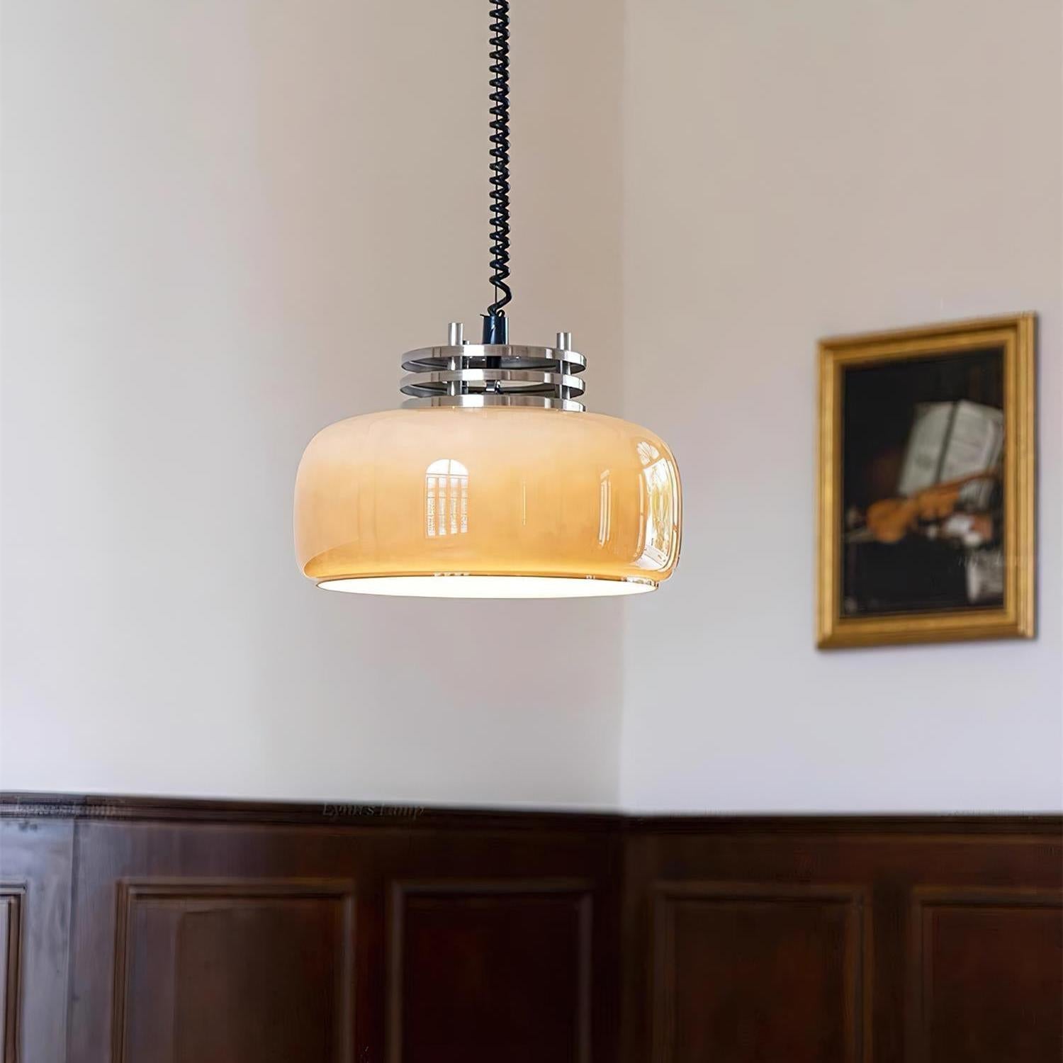 Verona Umber Glass Pendant Lamp