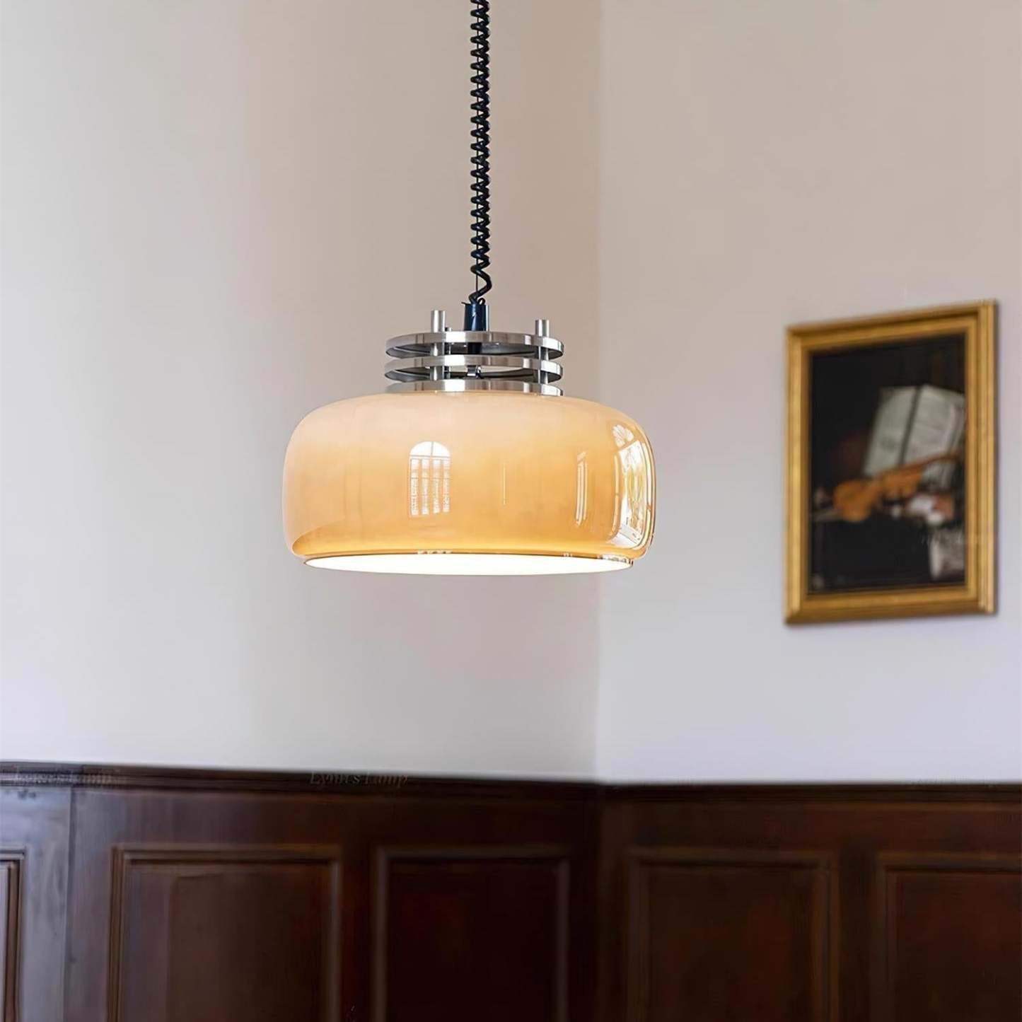 Verona Umber Glass Pendant Lamp