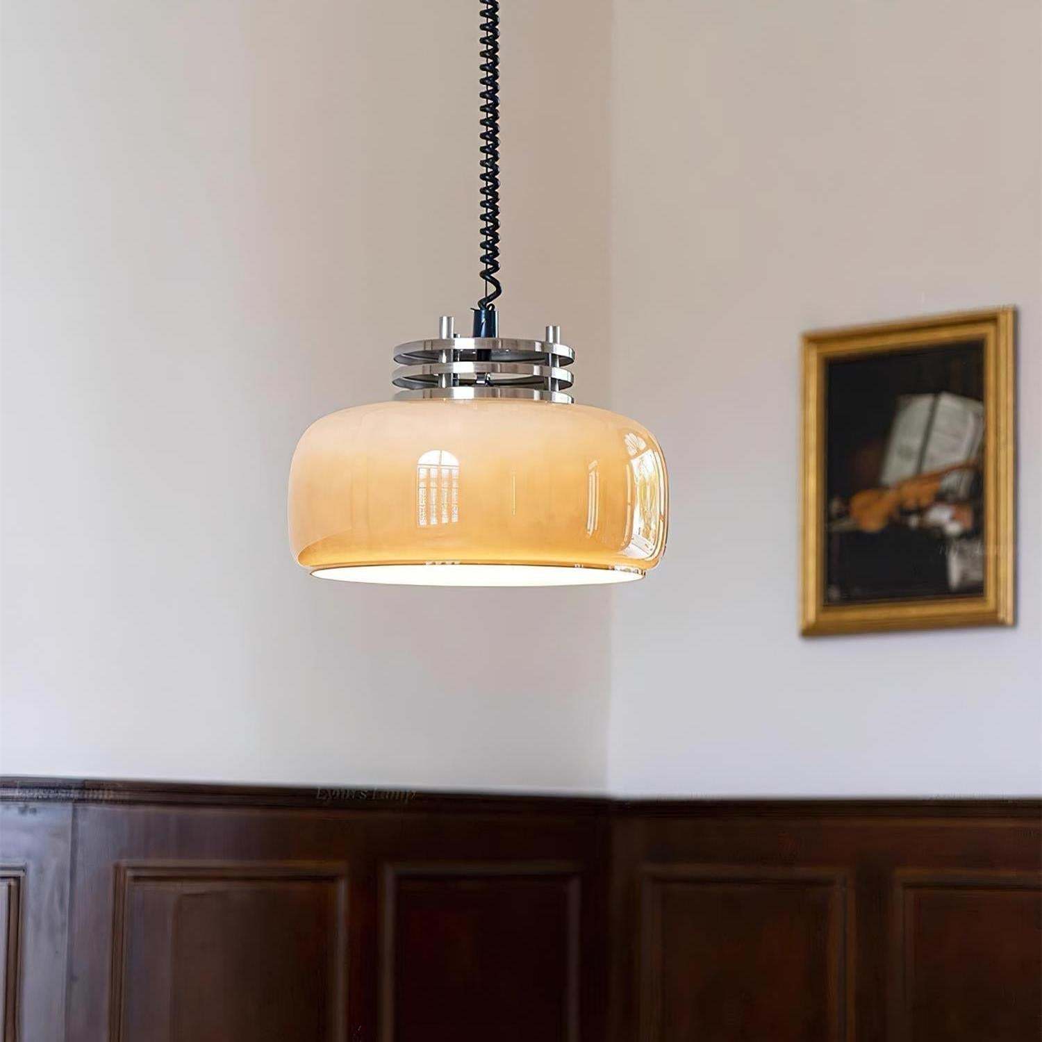 Verona Umber Glass Pendant Lamp
