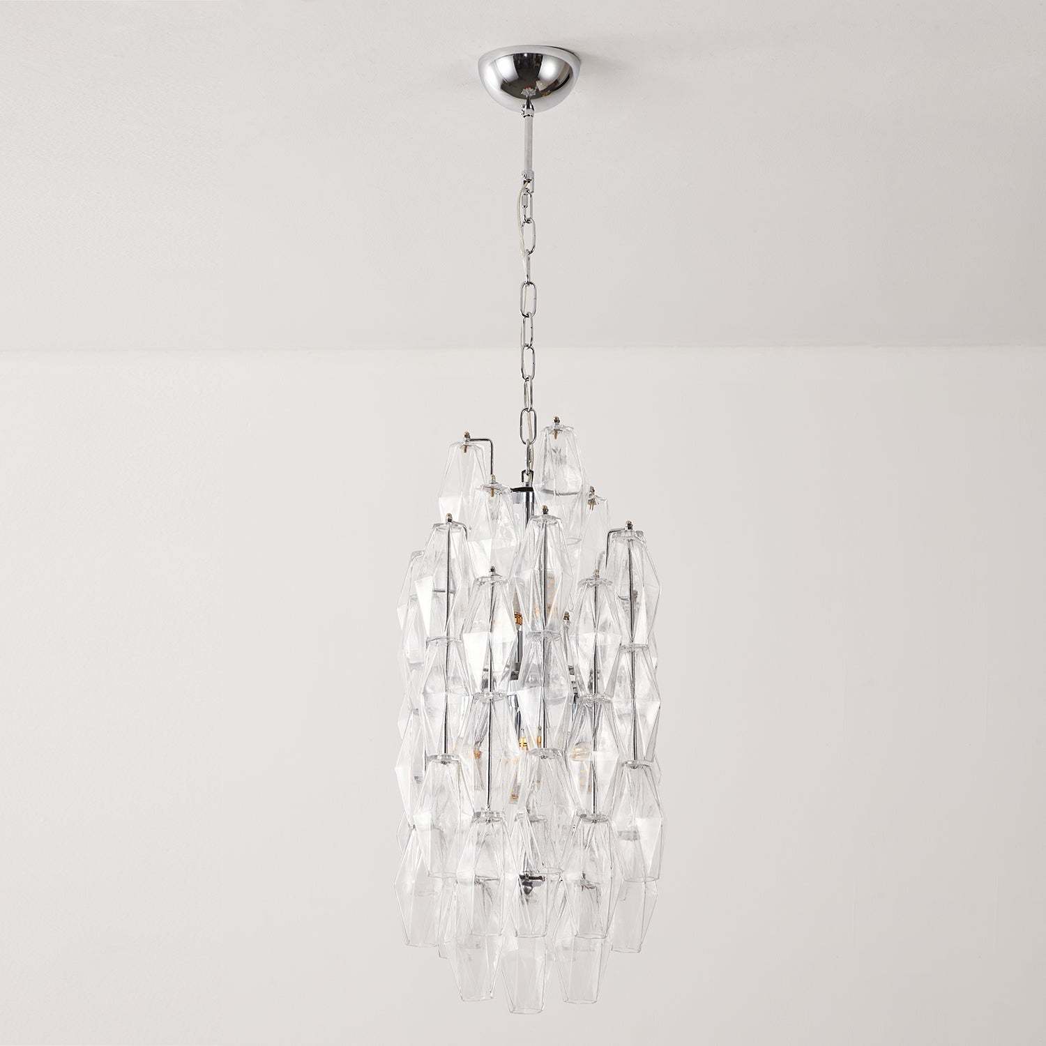 Verona Crystal Amber Pendant Lamp