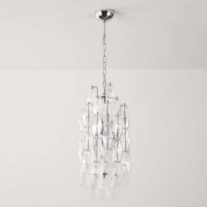 Verona Crystal Amber Pendant Lamp