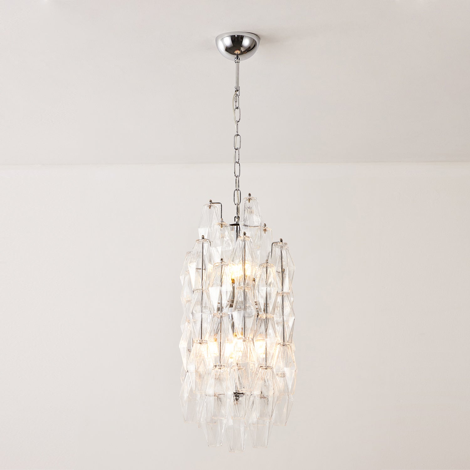 Verona Crystal Amber Pendant Lamp