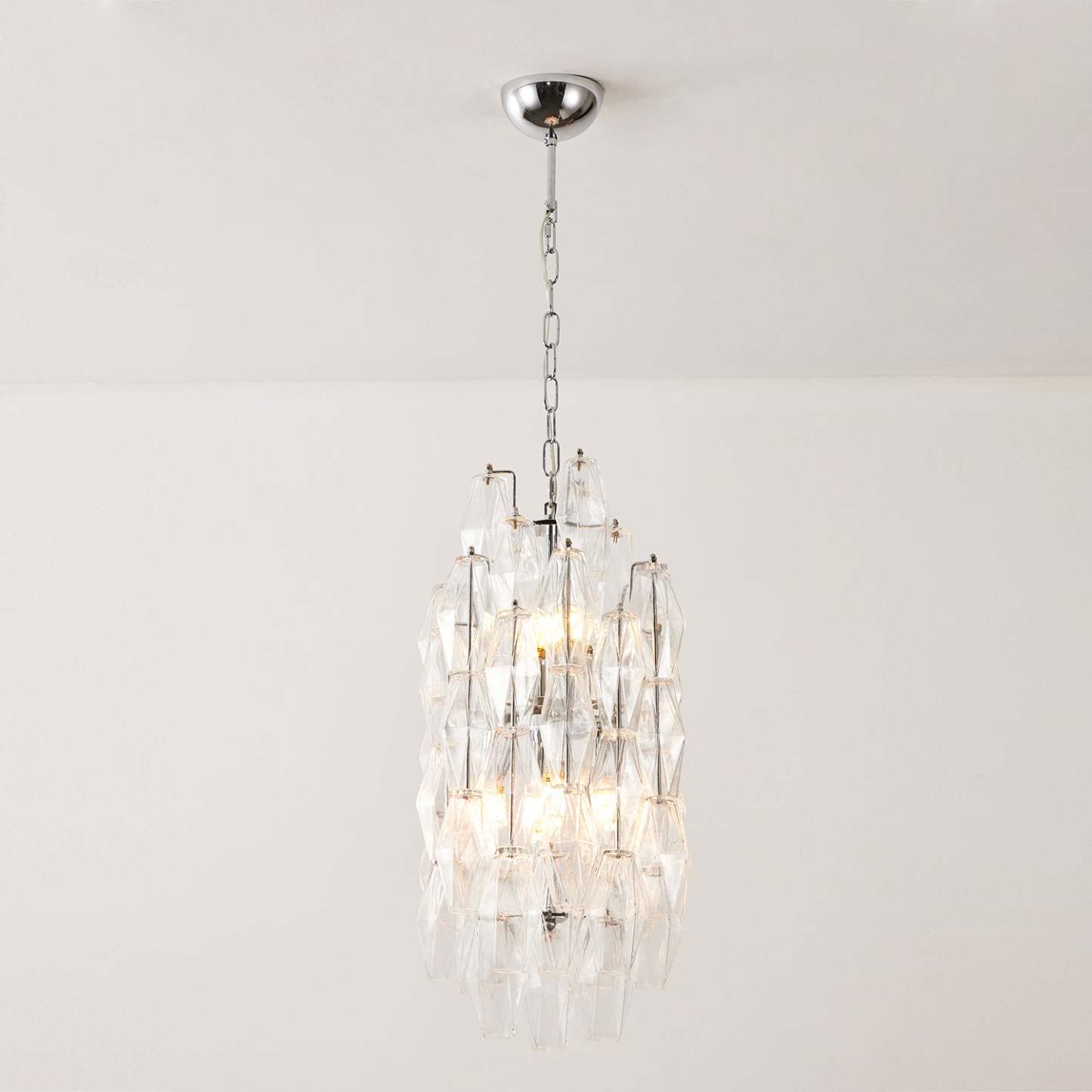Verona Crystal Amber Pendant Lamp