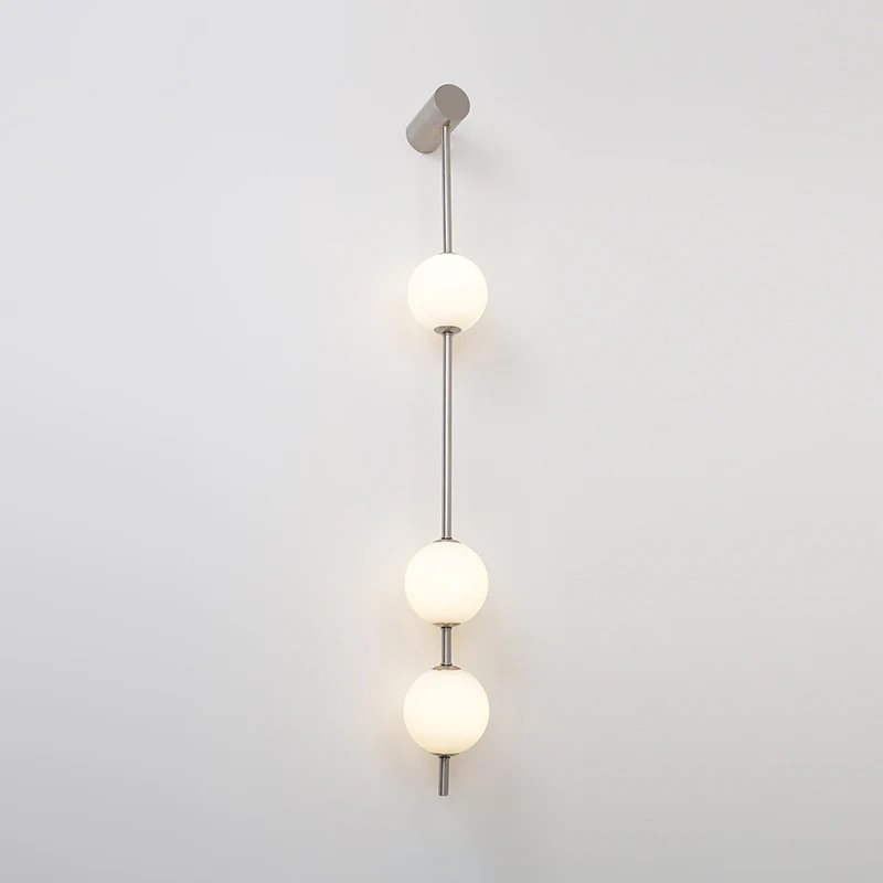 Edge Minimalism Metal Glass Wall Lamp Bedroom Living Room