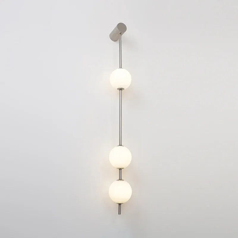 Edge Minimalism Metal Glass Wall Lamp Bedroom Living Room