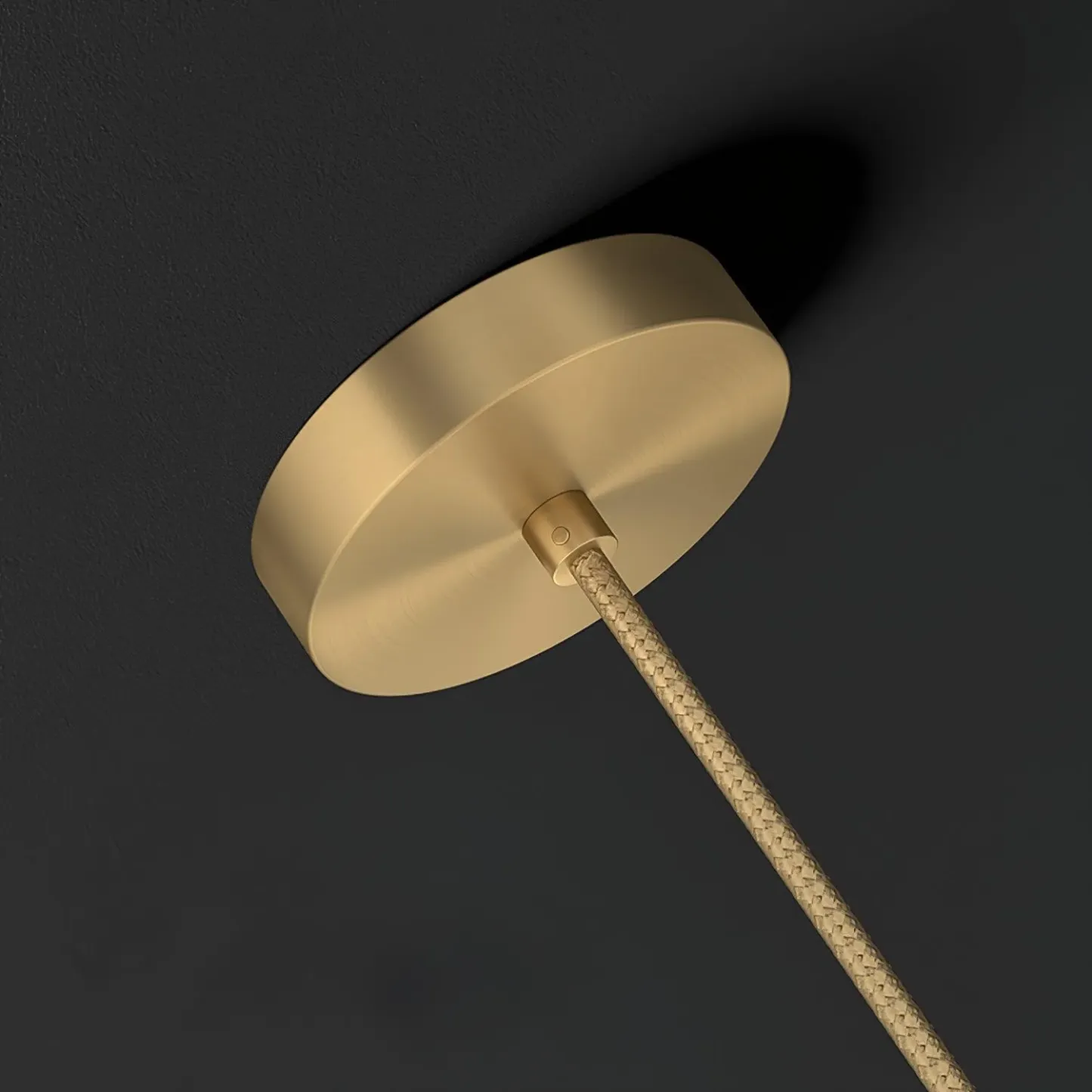 Edge Minimalisme Laiton Noir Métal Verre Suspensions Chambre à Coucher Salon