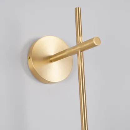 Edge Minimalism Metal Glass Plastic Wall Lamp Bedroom Living Room