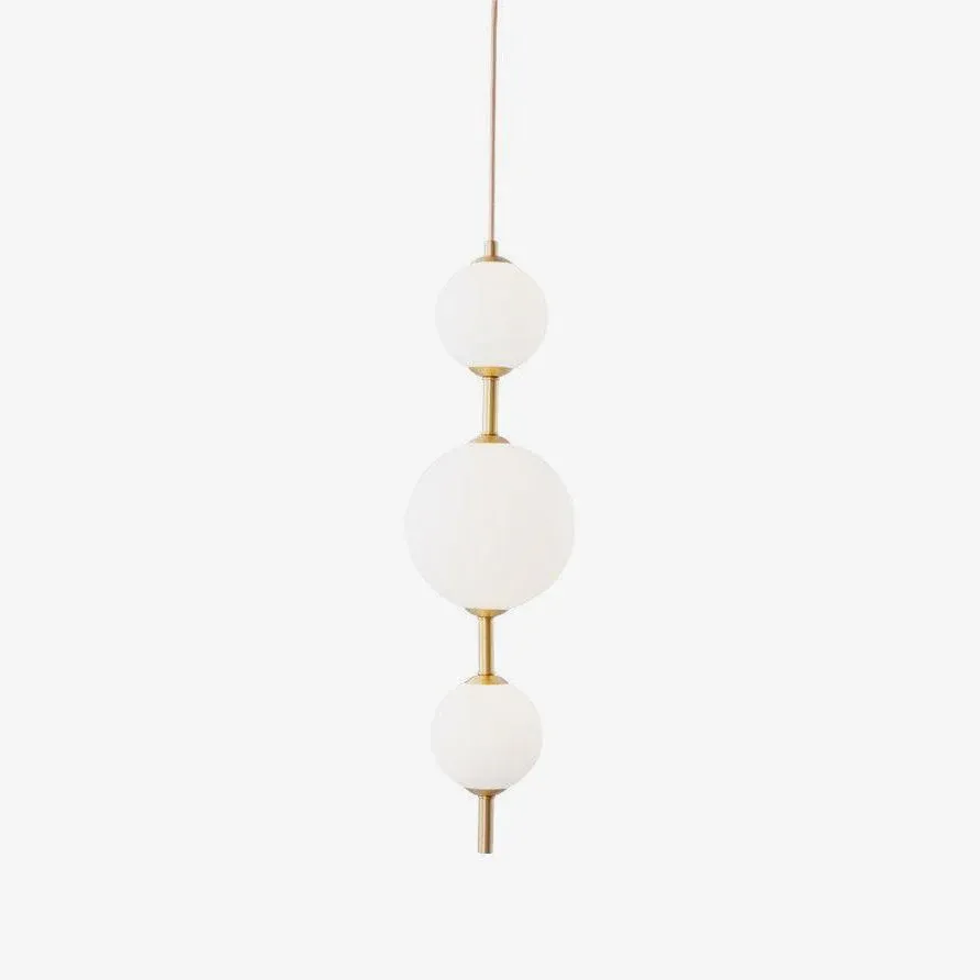 Edge Minimalism Brass Black Metal Glass Pendant Light Bedroom Living Room
