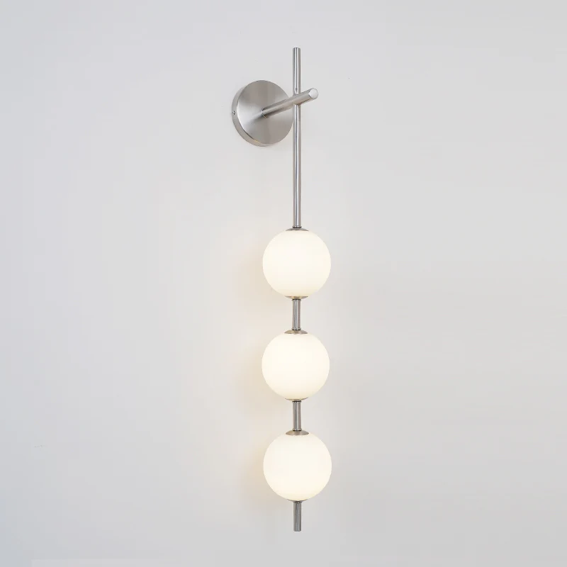 Edge Minimalism Metal Glass Plastic Wall Lamp Bedroom Living Room