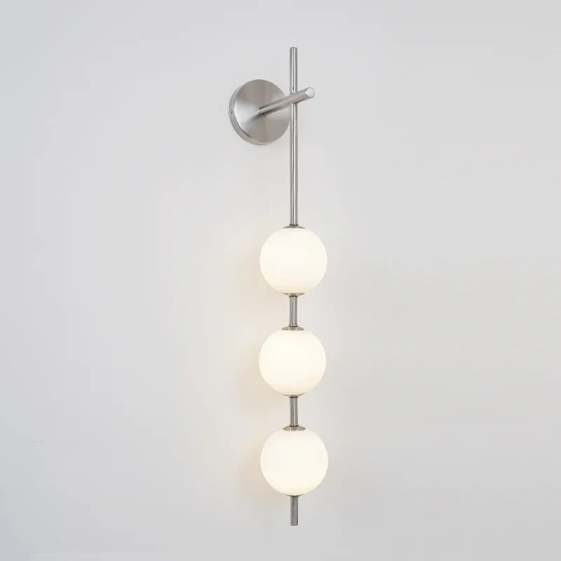 Edge Minimalism Metal Glass Plastic Wall Lamp Bedroom Living Room