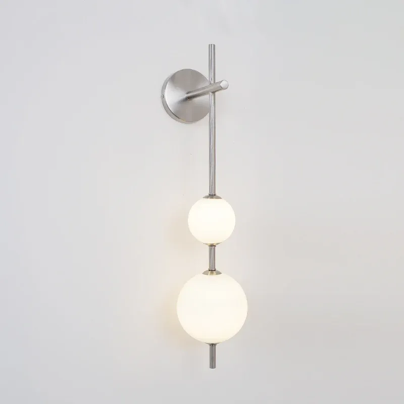 Edge Minimalism Metal Glass Plastic Wall Lamp Bedroom Living Room