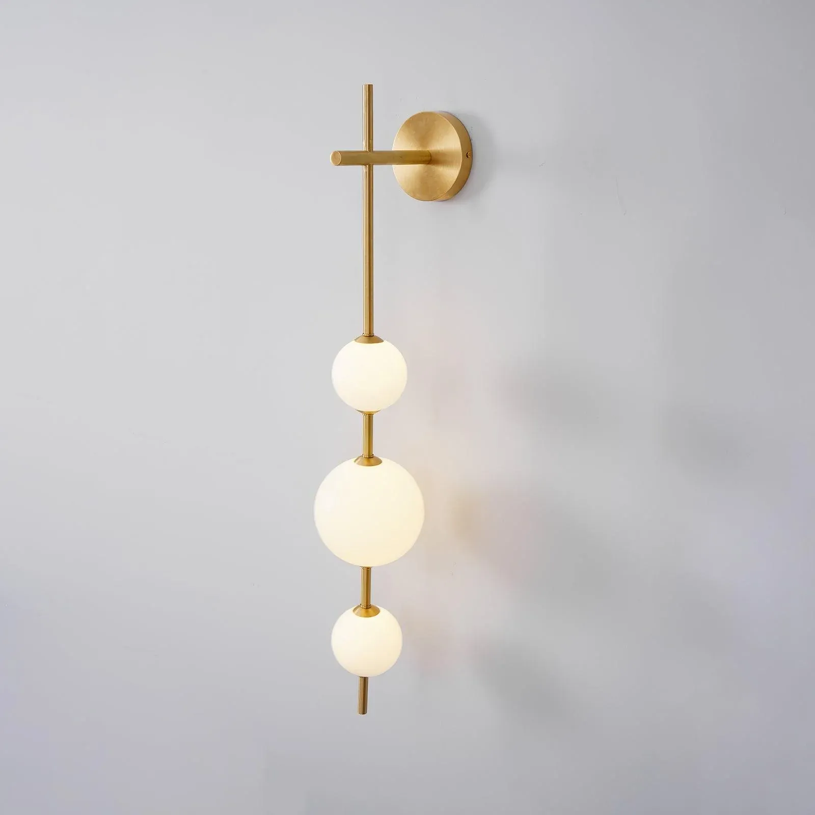 Edge Minimalism Metal Glass Plastic Wall Lamp Bedroom Living Room