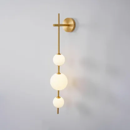 Edge Minimalism Metal Glass Plastic Wall Lamp Bedroom Living Room