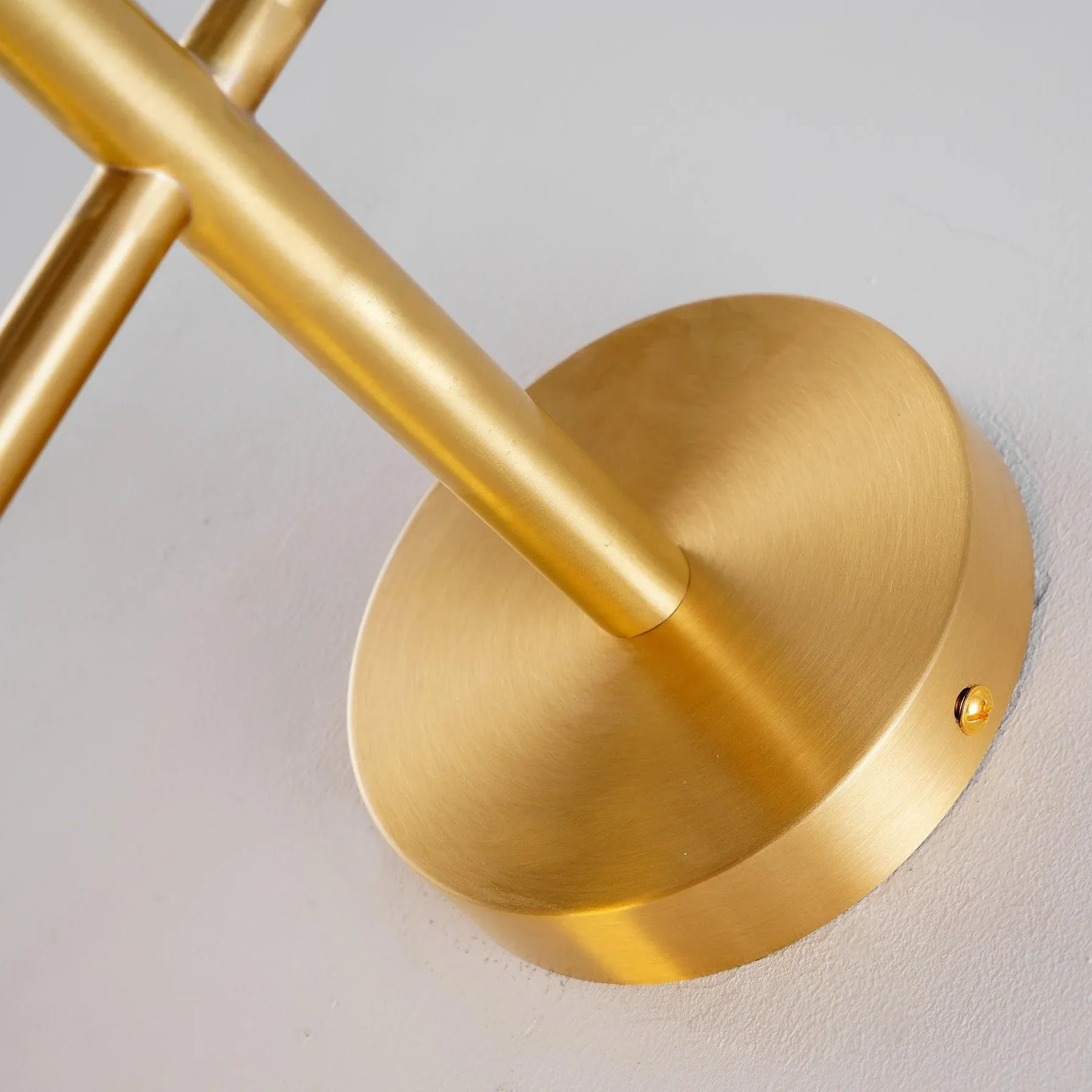 Edge Minimalism Metal Glass Plastic Wall Lamp Bedroom Living Room