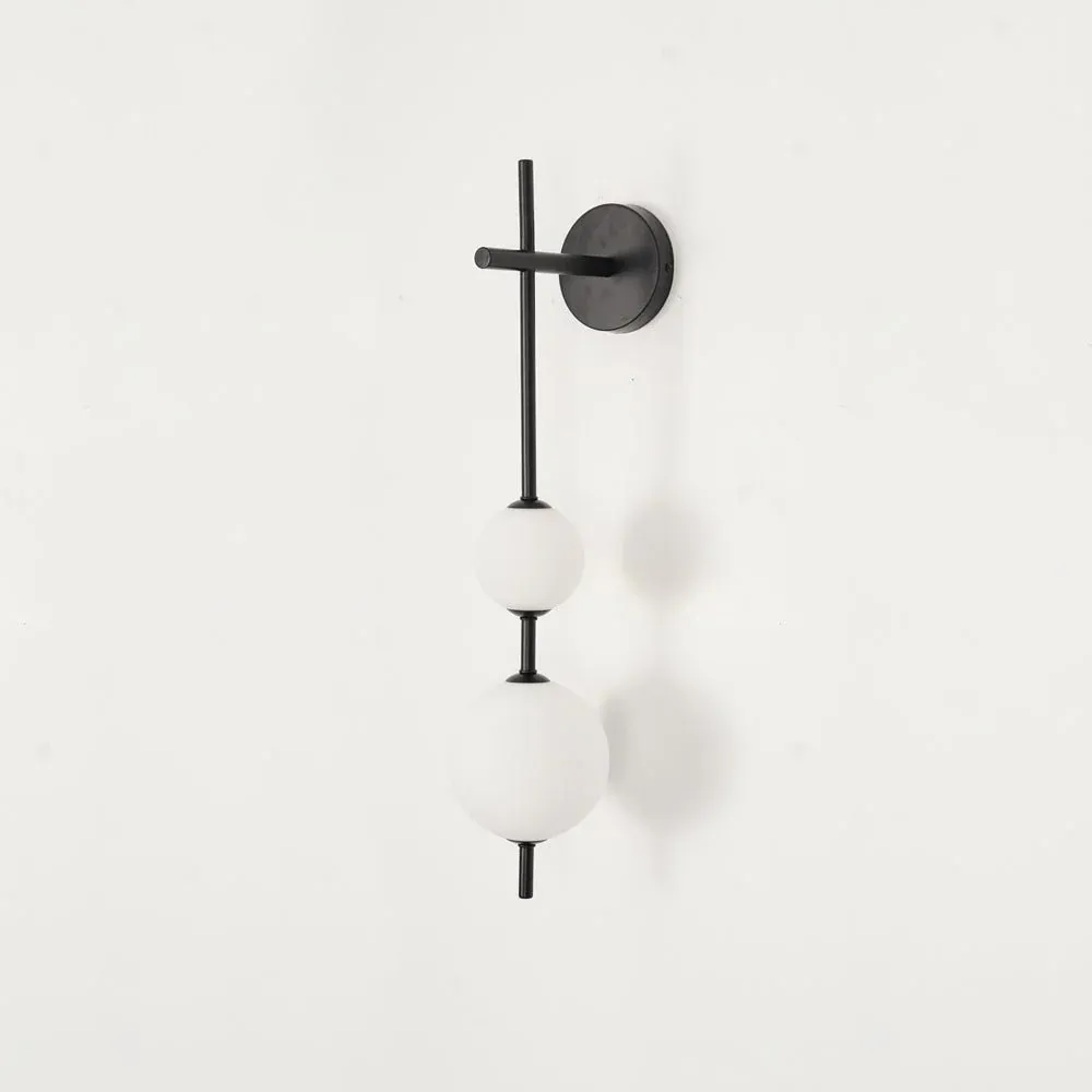 Edge Minimalism Metal Glass Plastic Wall Lamp Bedroom Living Room
