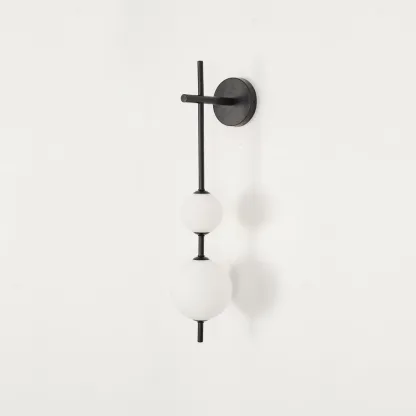 Edge Minimalism Metal Glass Plastic Wall Lamp Bedroom Living Room