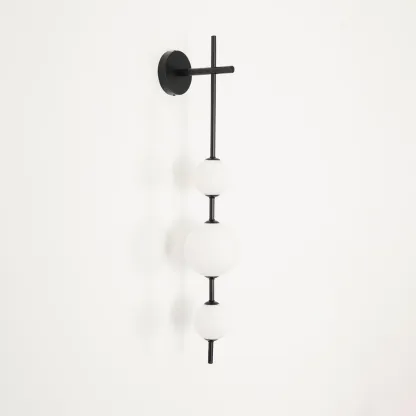 Edge Minimalism Metal Glass Plastic Wall Lamp Bedroom Living Room