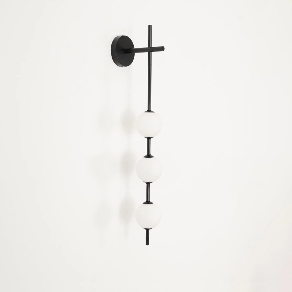 Edge Minimalism Metal Glass Plastic Wall Lamp Bedroom Living Room