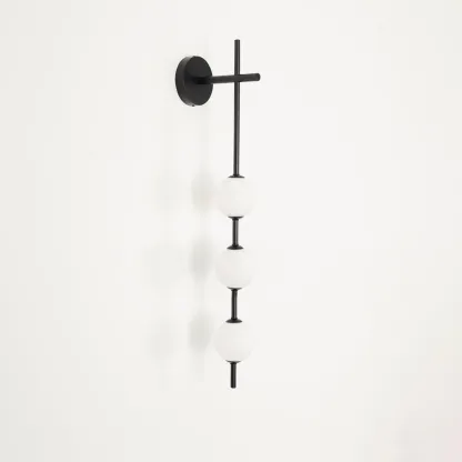 Edge Minimalism Metal Glass Plastic Wall Lamp Bedroom Living Room