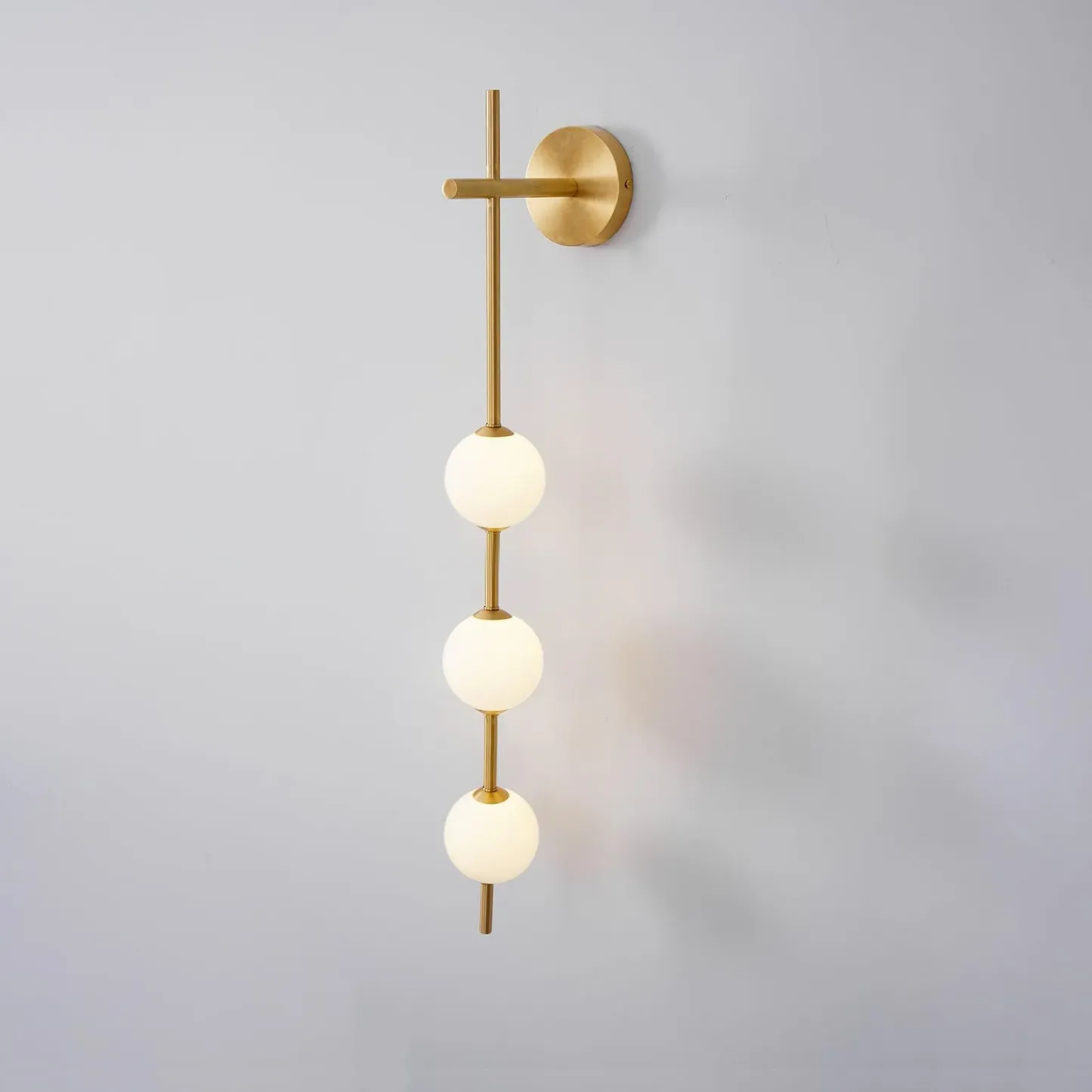 Edge Minimalism Metal Glass Plastic Wall Lamp Bedroom Living Room
