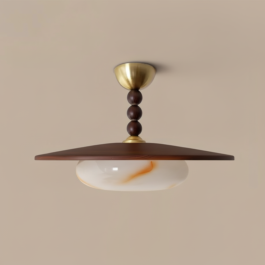 Drift Timber Alabaster Ceiling Light