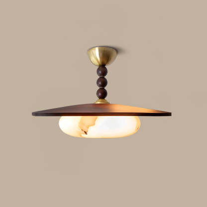 Drift Timber Alabaster Ceiling Light