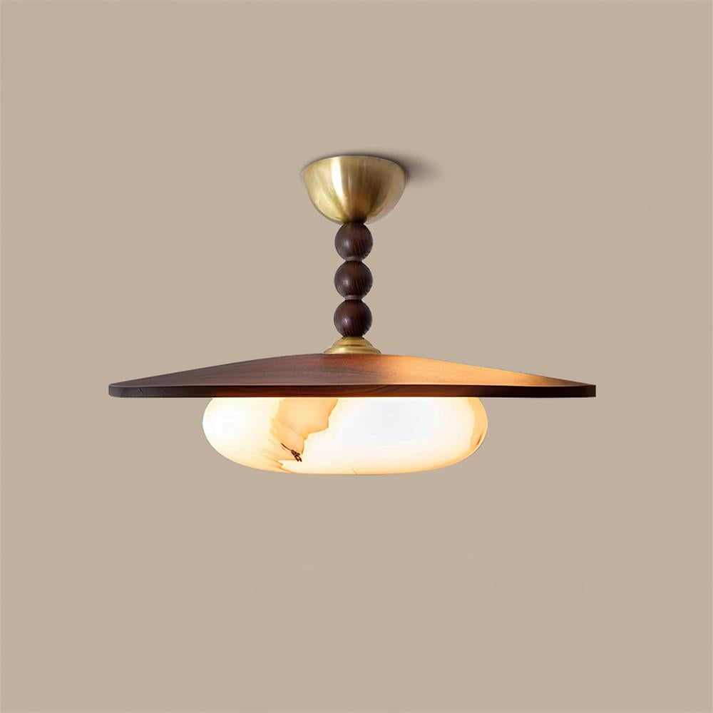 Drift Timber Alabaster Ceiling Light