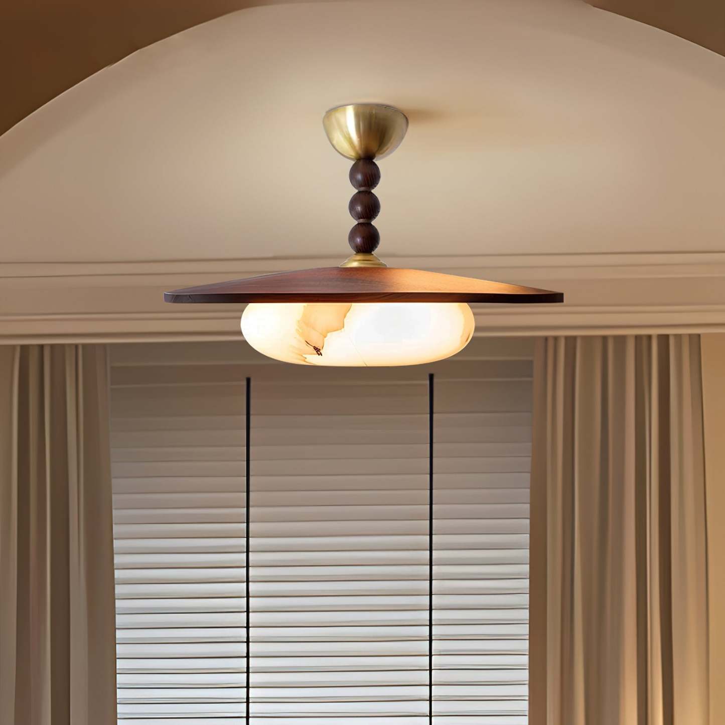 Drift Timber Alabaster Ceiling Light