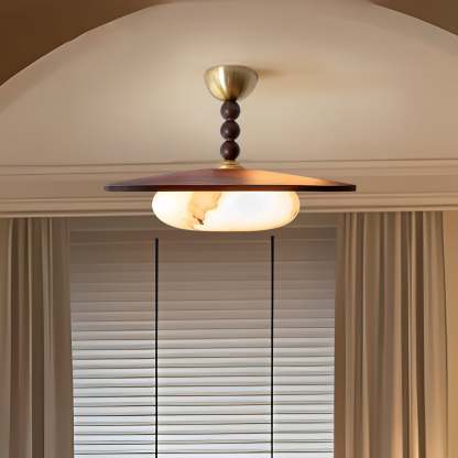 Drift Timber Alabaster Ceiling Light