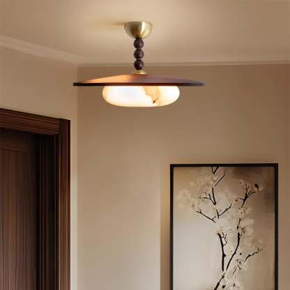 Drift Timber Alabaster Ceiling Light