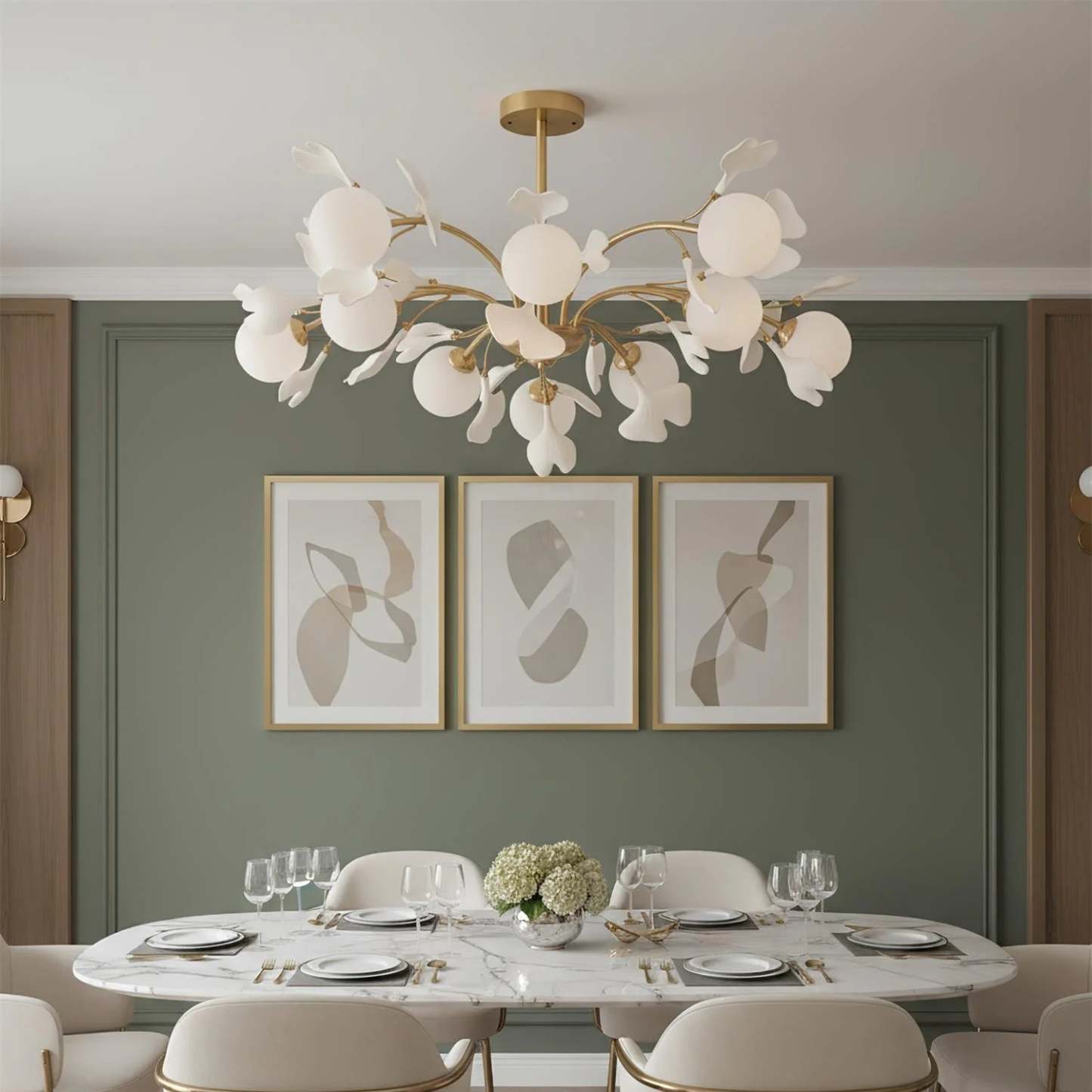 Muse Gingko Leaf Chandelier
