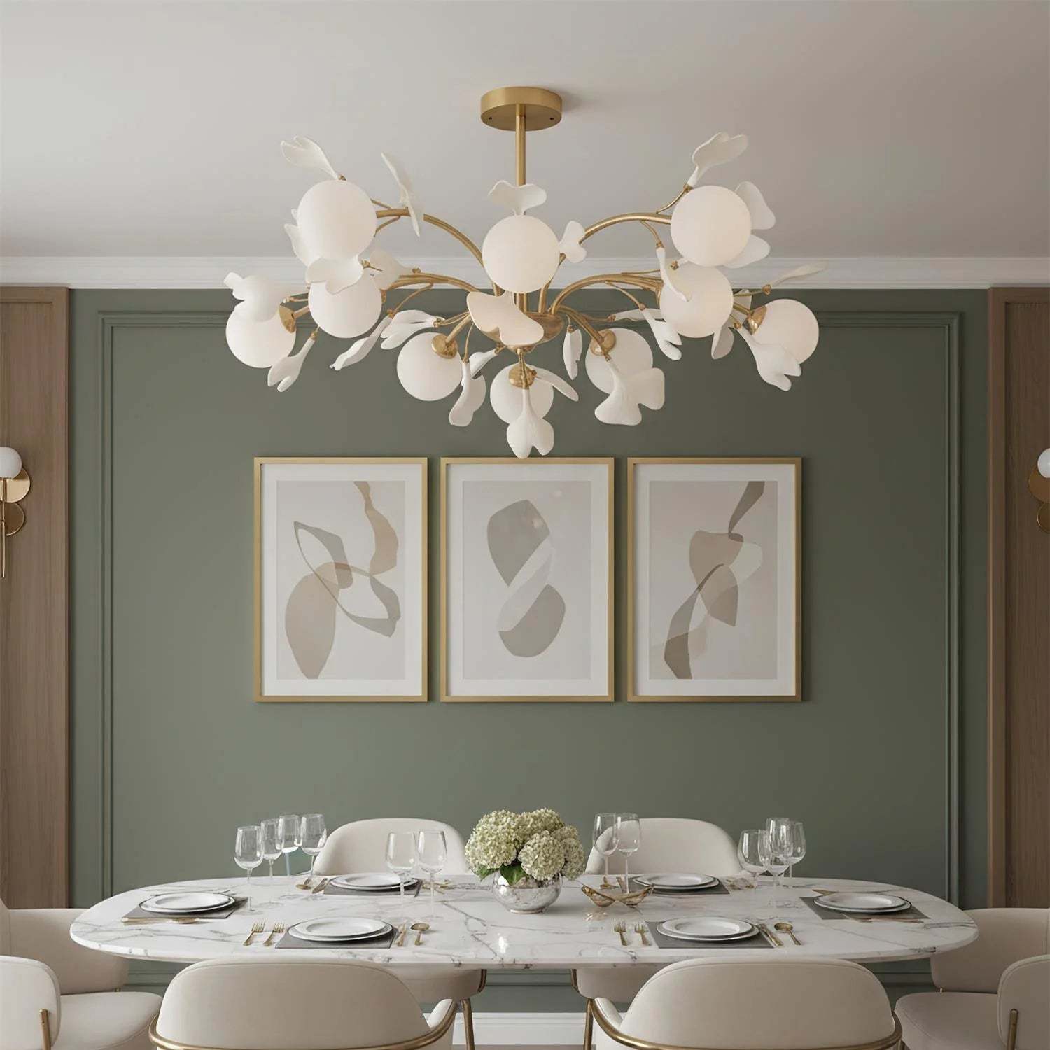 Muse Gingko Leaf Chandelier
